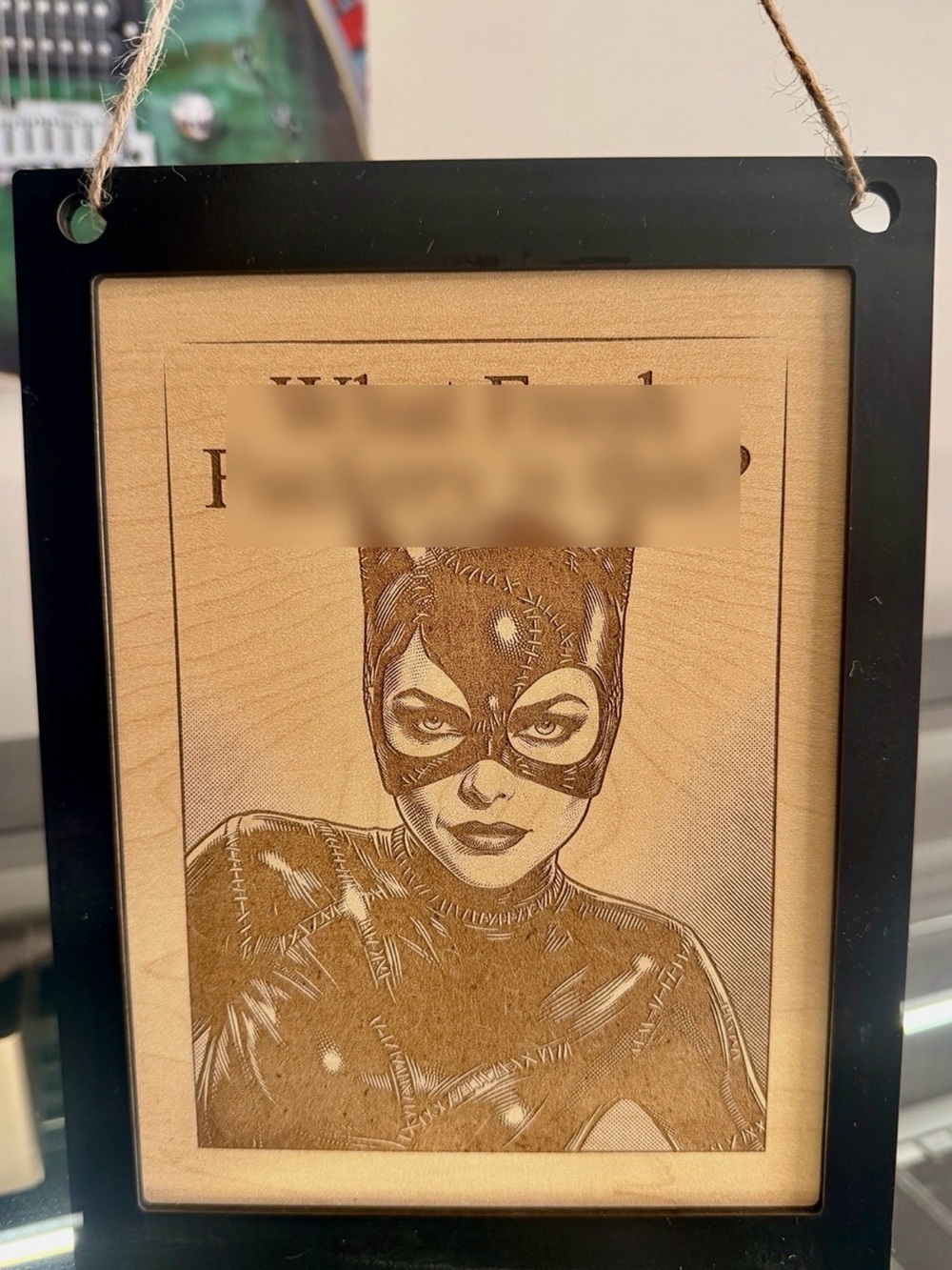 Cat Woman “What the Fresh F is this” Custom Wood Sign approx 9”x7”